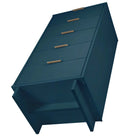 Manhattan Comfort Granville Modern 2-Piece Dresser Set in Midnight Blue - GRAN014