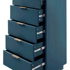 Manhattan Comfort Granville Modern 2-Piece Dresser Set in Midnight Blue - GRAN014