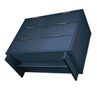 Manhattan Comfort Granville Modern 2-Piece Dresser Set in Midnight Blue - GRAN014