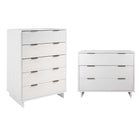 Manhattan Comfort Granville Modern 2-Piece Dresser Set in White