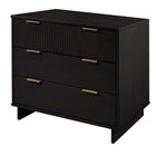 Manhattan Comfort Granville Modern 2-Piece Dresser Set in Black - GRAN022