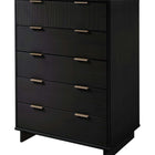 Manhattan Comfort Granville Modern 2-Piece Dresser Set in Black - GRAN022
