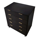 Manhattan Comfort Granville Modern 2-Piece Dresser Set in Black - GRAN022
