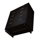 Manhattan Comfort Granville Modern 2-Piece Dresser Set in Black - GRAN022