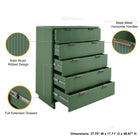 Manhattan Comfort Granville Modern 2-Piece Dresser Set in Sage Green - GRAN023