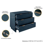 Manhattan Comfort Granville Modern 2-Piece Dresser Set in Midnight Blue - GRAN024
