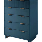 Manhattan Comfort Granville Modern 2-Piece Dresser Set in Midnight Blue - GRAN024