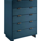 Manhattan Comfort Granville Modern 2-Piece Dresser Set in Midnight Blue - GRAN024