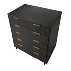 Manhattan Comfort Granville Modern 2-Piece Dresser Set in Charcoal Gray - GRAN025