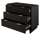 Manhattan Comfort Granville Modern 3-Piece Dresser Set in Black - GRAN032