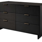 Manhattan Comfort Granville Modern 3-Piece Dresser Set in Black - GRAN032