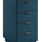 Manhattan Comfort Granville Modern 3-Piece Dresser Set in Midnight Blue - GRAN034