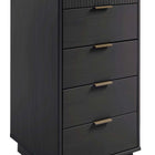 Manhattan Comfort Granville Modern 3-Piece Dresser Set in Charcoal Gray - GRAN035