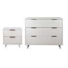 Manhattan Comfort Granville Modern 2-Piece Dresser Set in White