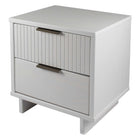 Manhattan Comfort Granville Modern 2-Piece Dresser Set in White - GRAN041
