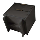 Manhattan Comfort Granville Modern 2-Piece Dresser Set in Charcoal Gray - GRAN045