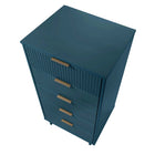 Manhattan Comfort Granville Modern 3-Piece Dresser Set in Midnight Blue - GRAN054