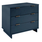 Manhattan Comfort Granville Modern 3-Piece Dresser Set in Midnight Blue - GRAN054