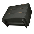 Manhattan Comfort Granville Modern 3-Piece Dresser Set in Charcoal Gray - GRAN055