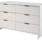 Manhattan Comfort Granville Modern 2-Piece Dresser Set in White - GRAN061