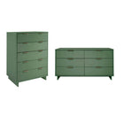 Manhattan Comfort Granville Modern 2-Piece Dresser Set in Sage Green
