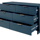 Manhattan Comfort Granville Modern 2-Piece Dresser Set in Midnight Blue - GRAN064