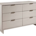 Manhattan Comfort Granville Modern 2-Piece Dresser Set in Light Gray - GRAN066