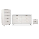 Manhattan Comfort Granville Modern 3-Piece Dresser Set in White - GRAN071