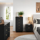 Manhattan Comfort Granville Modern 3-Piece Dresser Set in Black - GRAN072