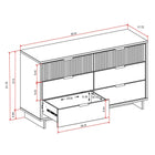 Manhattan Comfort Granville Modern 3-Piece Dresser Set in Light Gray - GRAN076
