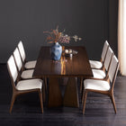 Greenington Torrey 84" Dining Table/Table Top with Tiger - Black Walnut