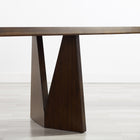 Greenington Torrey 84" Dining Table/Table Top with Tiger - Black Walnut