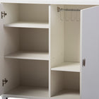 Baxton Studio Marcy Modern and Contemporary White Wood Entryway Handbags or School Bags Storage Sideboard Cabinet