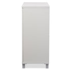 Baxton Studio Marcy Modern and Contemporary White Wood Entryway Handbags or School Bags Storage Sideboard Cabinet
