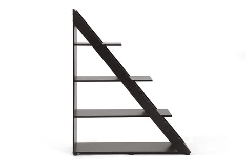 Baxton Studio Psinta Dark Brown Modern Shelving Unit