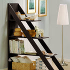 Baxton Studio Psinta Dark Brown Modern Shelving Unit