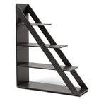 Baxton Studio Psinta Dark Brown Modern Shelving Unit