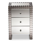 Baxton Studio Azura Modern and Contemporary Hollywood Regency Glamour Style End Table 