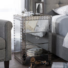 Baxton Studio Azura Modern and Contemporary Hollywood Regency Glamour Style End Table