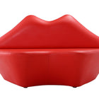 Manhattan Comfort Kiss Modern Vegan Leather Loveseat in Red