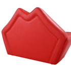 Manhattan Comfort Kiss Modern Vegan Leather Loveseat in Red