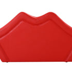 Manhattan Comfort Kiss Modern Vegan Leather Loveseat in Red