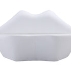 Manhattan Comfort Kiss Modern Vegan Leather Loveseat in White