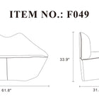 Manhattan Comfort Kiss Modern Vegan Leather Loveseat in White