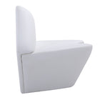 Manhattan Comfort Kiss Modern Vegan Leather Loveseat in White