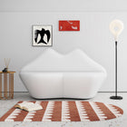 Manhattan Comfort Kiss Modern Vegan Leather Loveseat in White