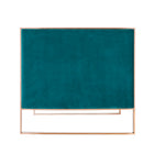 Manhattan Comfort Trillium Mid-Century Modern 57" Velvet Loveseat in Teal