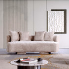 Manhattan Comfort Verandah Mid-Century Modern 91" Chenille Sofa in Beige