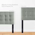 Modway Lily Upholstered Fabric King Headboard