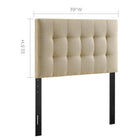 Modway Lily Upholstered Fabric Twin Headboard